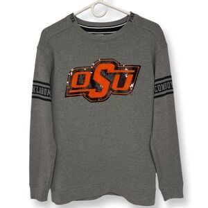 OSU Cowboys Sequined by PINK Victoria Secret Crewneck Sweatshirt Women’s XS